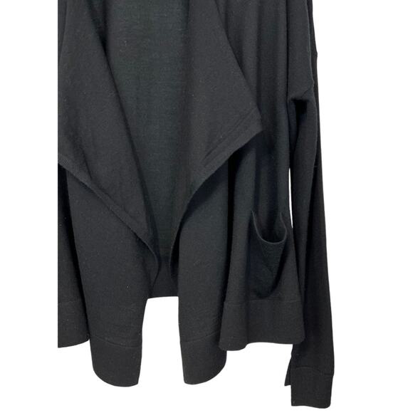 Armani Exchange 100% merino wool soft open cardigan sweater drape - Picture 2 of 12